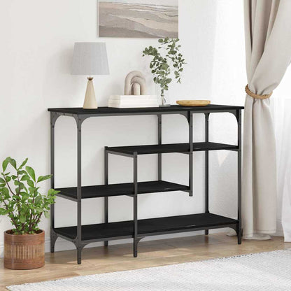 Tavolo Console con lo scaffale Rovere nero 100 x 35 x 75 cm