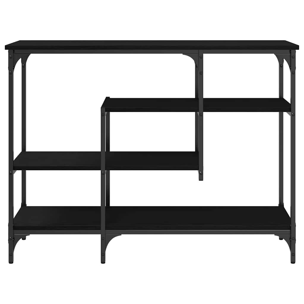 Tavolo Console con lo scaffale Rovere nero 100 x 35 x 75 cm