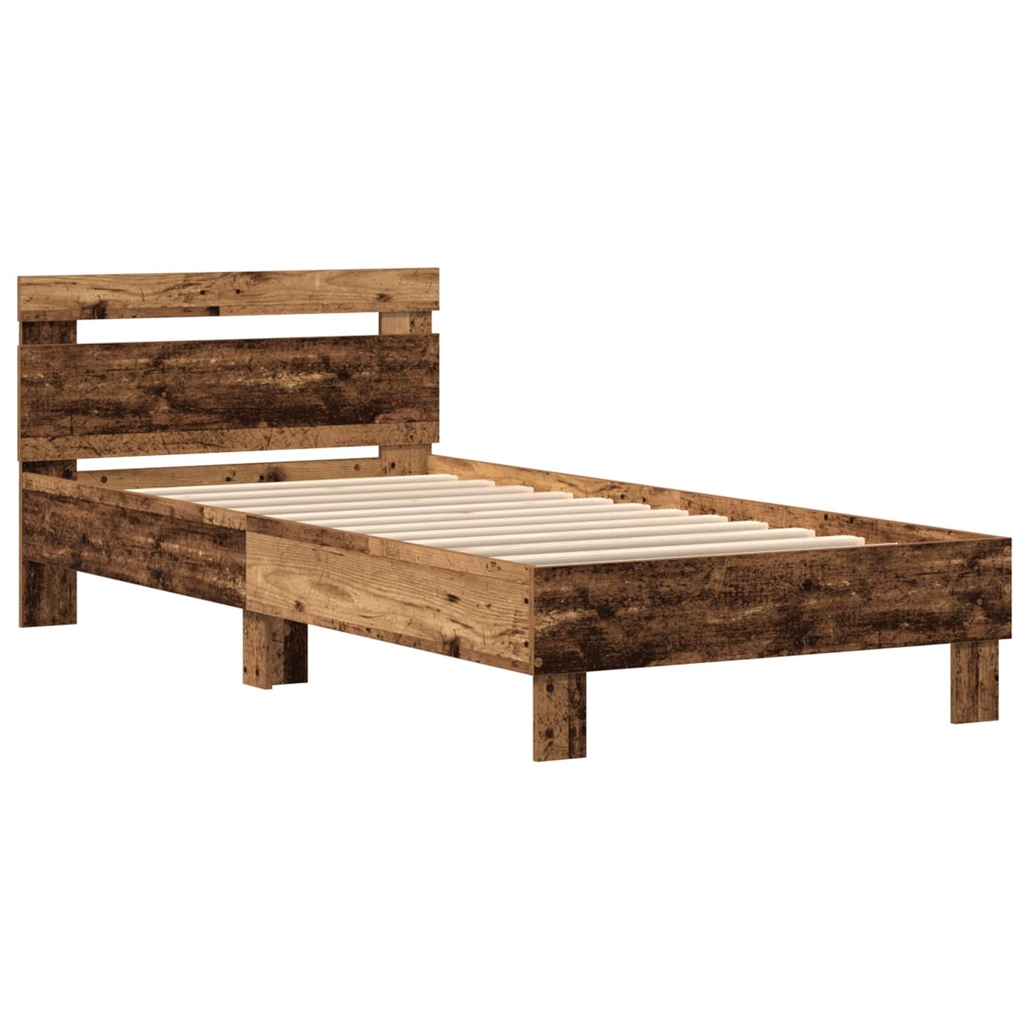 Struttura del letto Legno vecchio 90 x 200 cm Legno multistrato