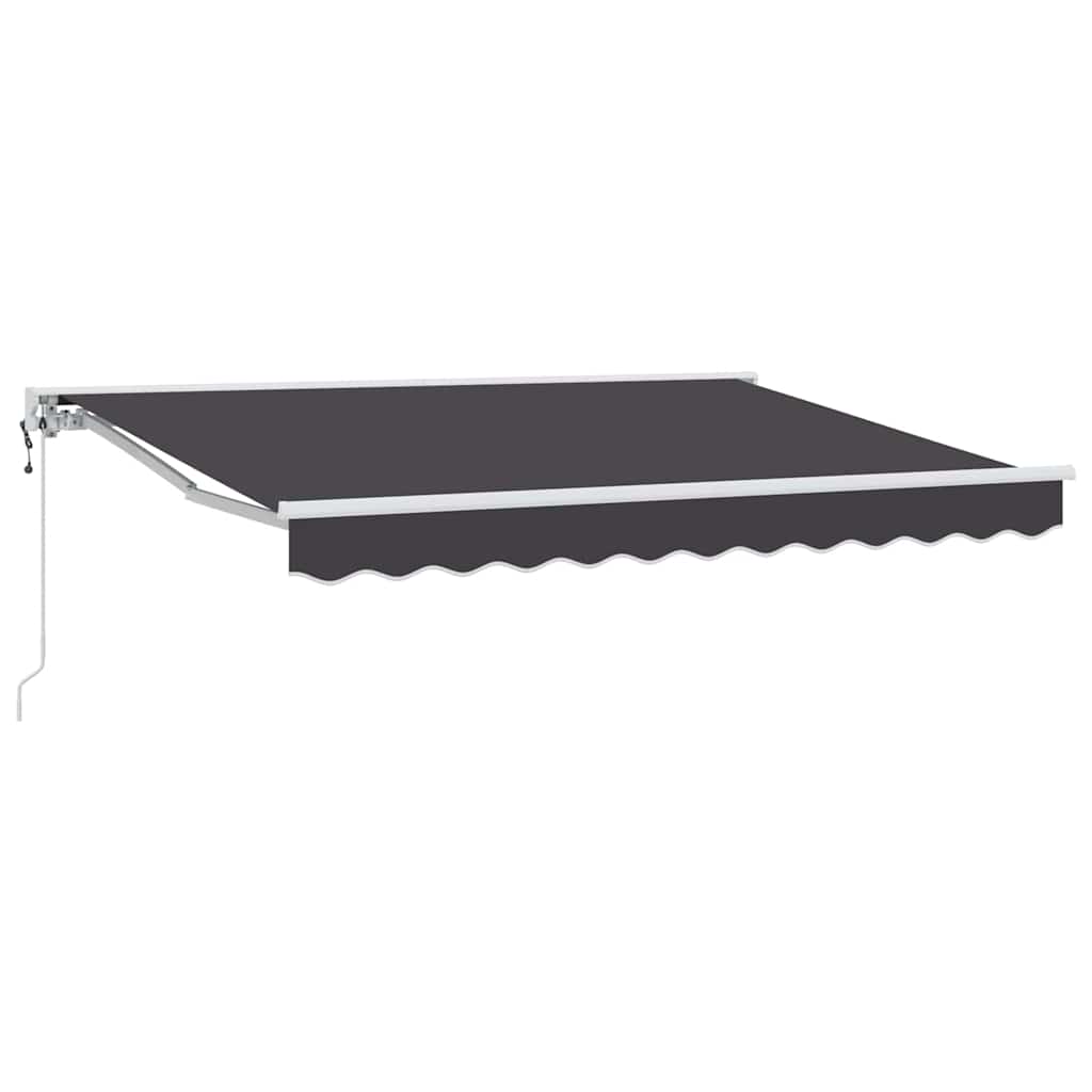 Tenda Retrattile Antracite 250 x 200 cm Alluminio e Tessuto