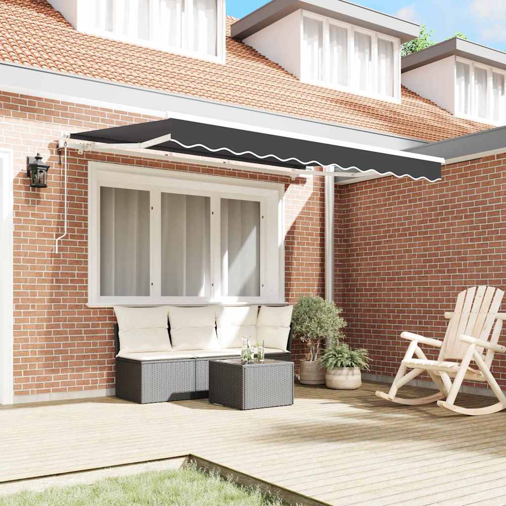 Tenda Retrattile Antracite 250 x 200 cm Tessuto