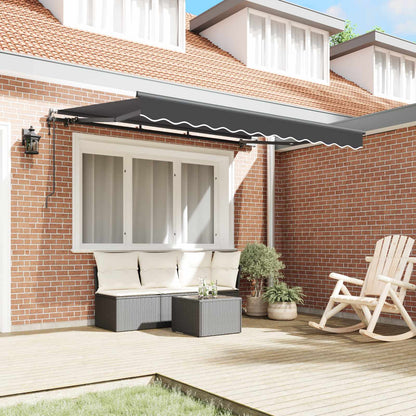 Tenda Retrattile Antracite 250 x 200 cm Tessuto