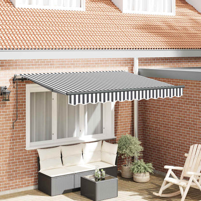 Tenda Retrattile Antracite 250 x 200 cm Tessuto