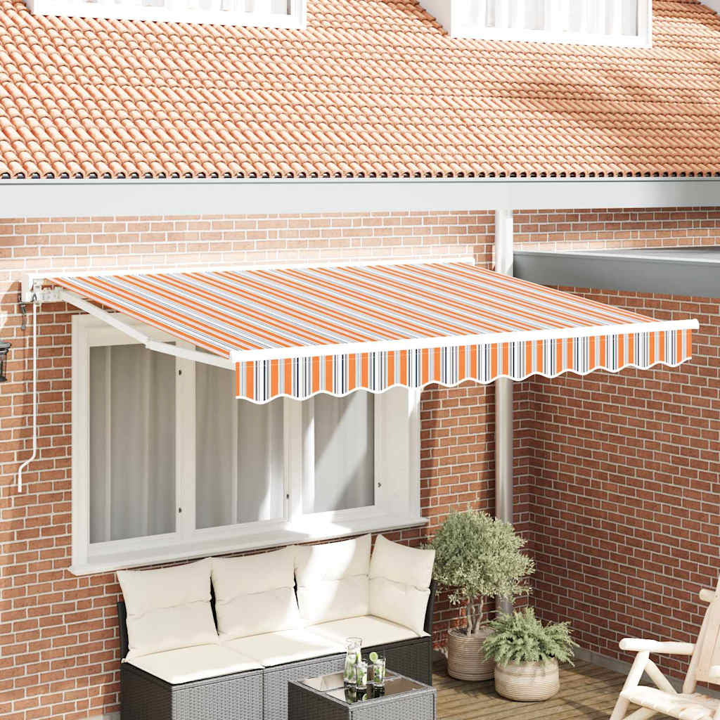 Tenda Retrattile Blu e Arancione 250 x 200 cm