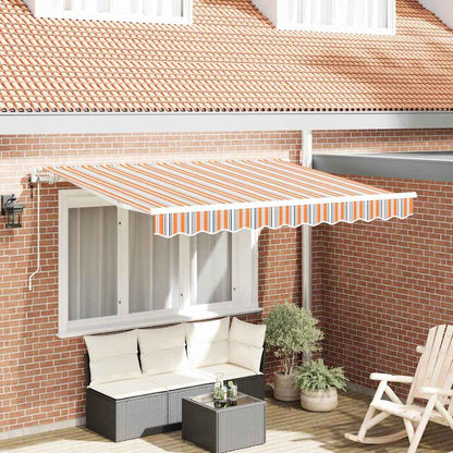 Tenda Retrattile Blu e Arancione 250 x 200 cm Tessuto
