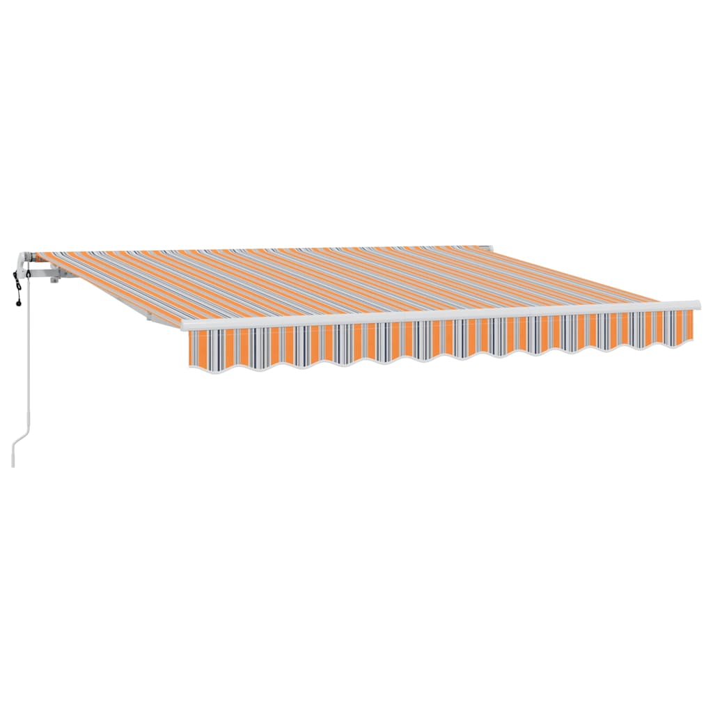 Tenda Retrattile Blu e Arancione 250 x 200 cm Tessuto