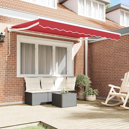 Tenda Retrattile Rosso 250 x 200 cm Alluminio e Tessuto