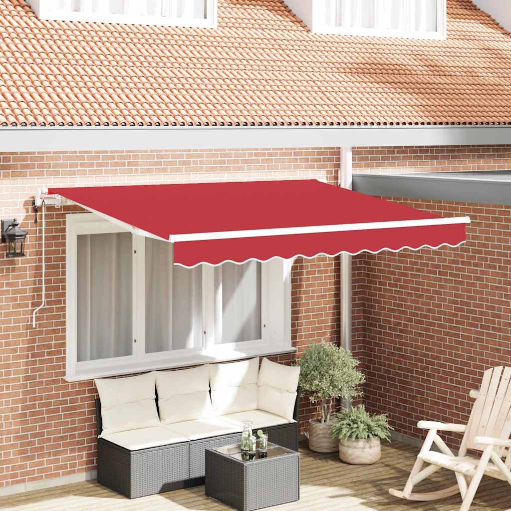 Tenda Retrattile Rosso 250 x 200 cm Tessuto