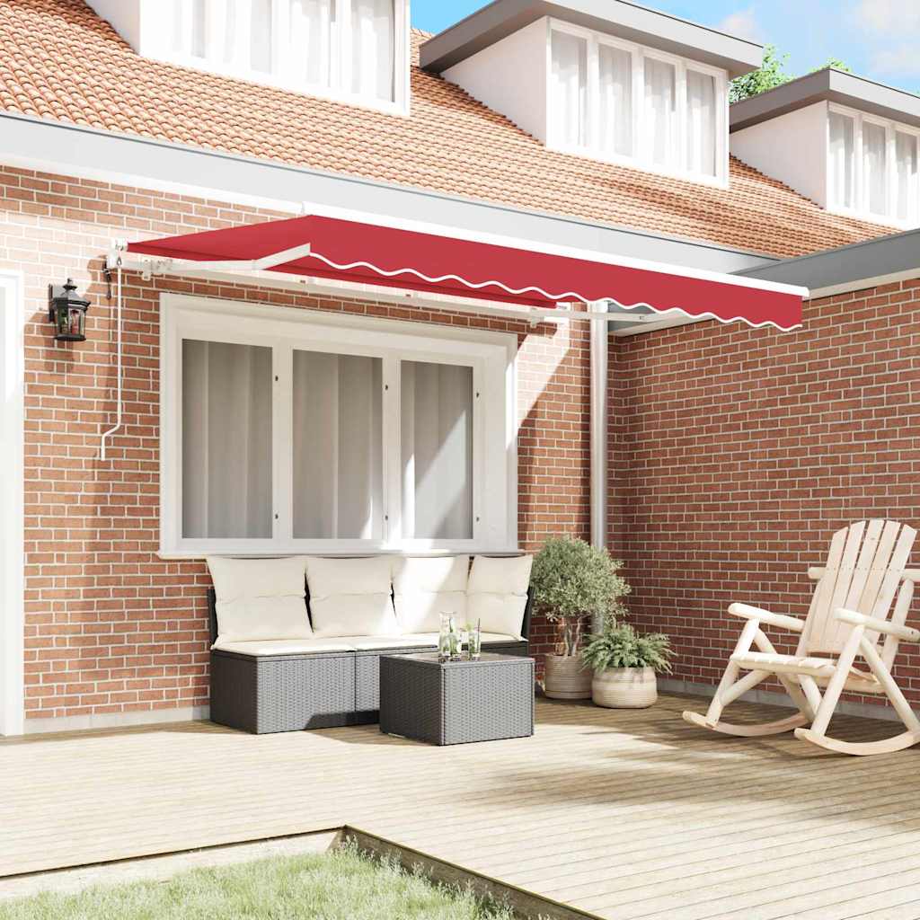 Tenda Retrattile Rosso 250 x 200 cm Tessuto