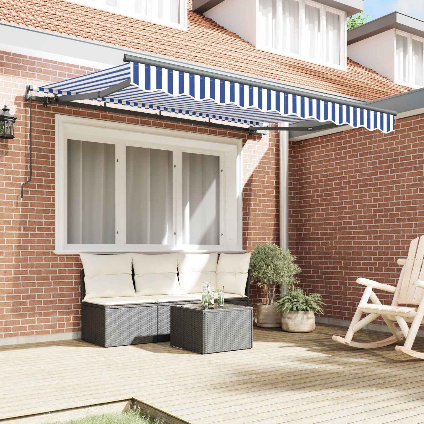 Tenda Retrattile Blu 300 x 200 cm Tessuto