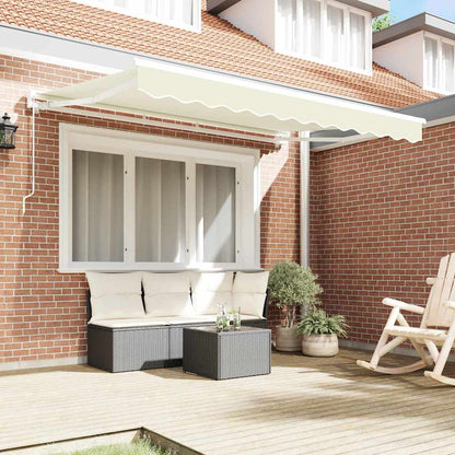 Tenda Retrattile Crema 300 x 200 cm Alluminio e Tessuto
