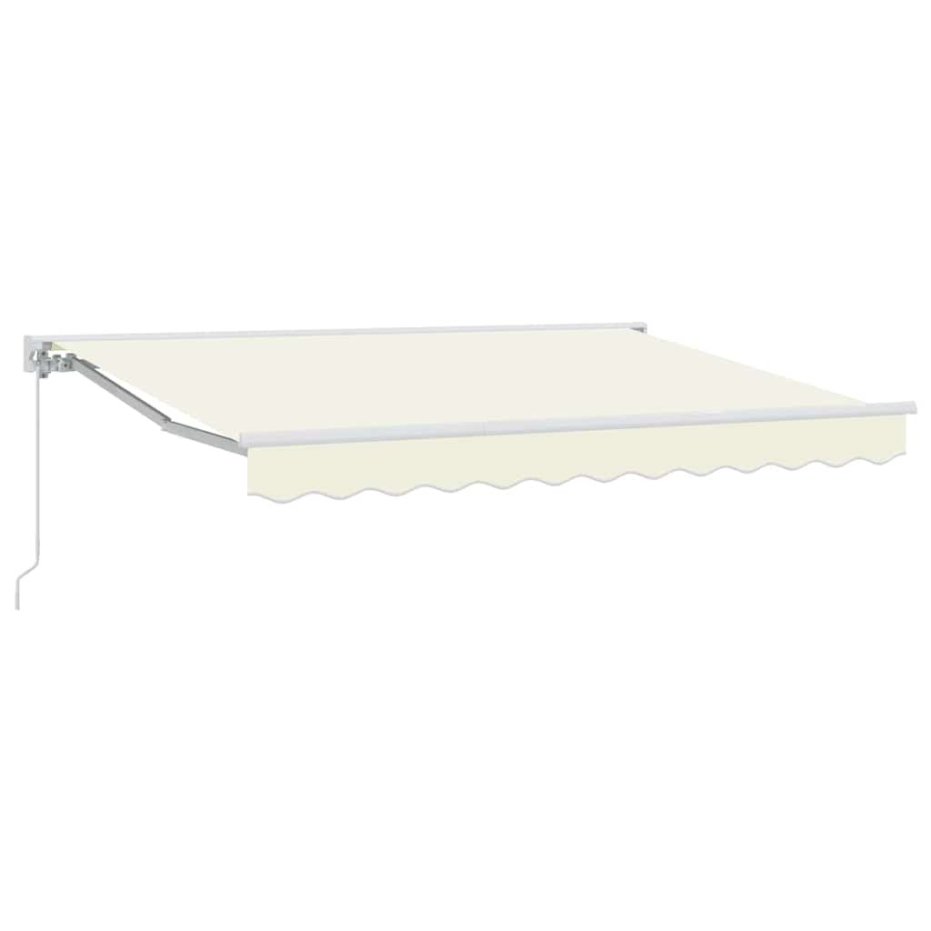 Tenda Retrattile Crema 300 x 200 cm Alluminio e Tessuto