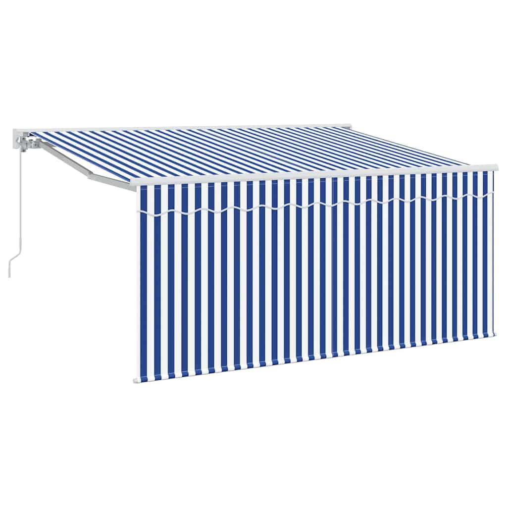 Tenda Retrattile Blu e Bianco 300 x 200 cm