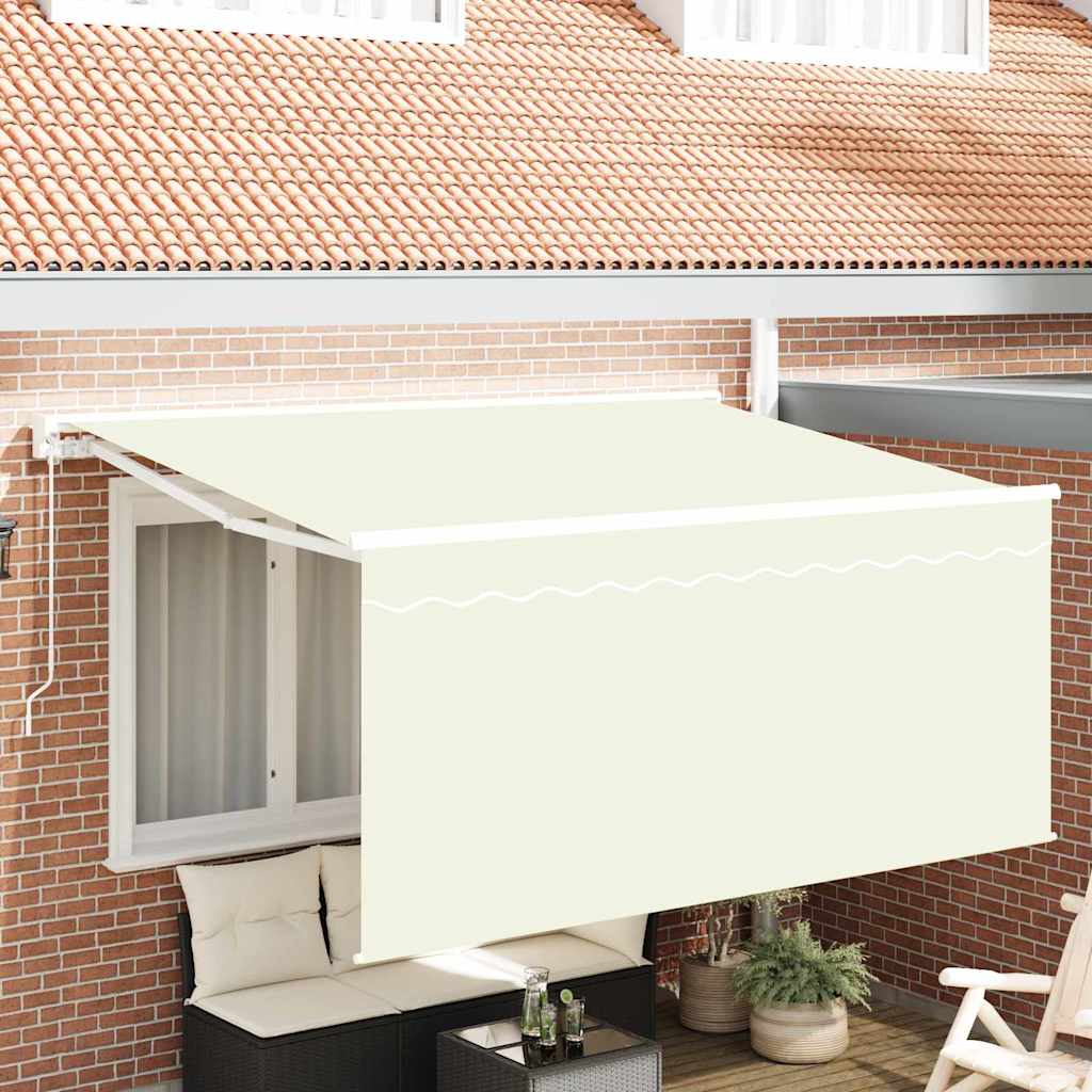 Tenda Retrattile Crema 300 x 200 cm Tessuto