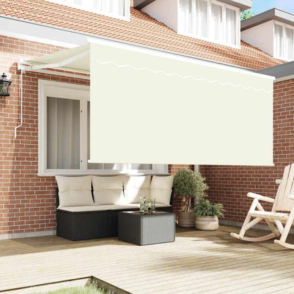 Tenda Retrattile Crema 300 x 200 cm Tessuto