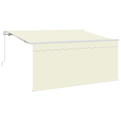 Tenda Retrattile Crema 300 x 200 cm Poliestere e Alluminio