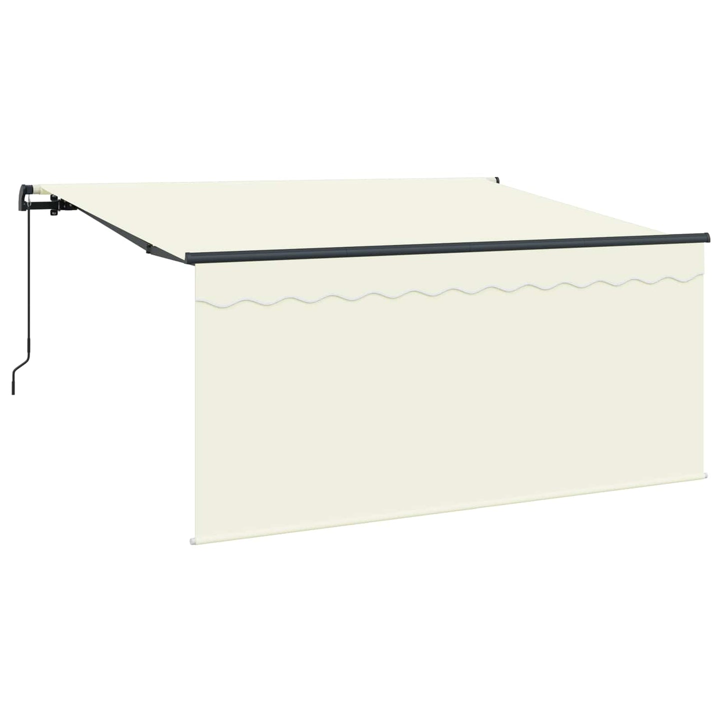 Tenda Retrattile Crema 300 x 200 cm Poliestere e Alluminio