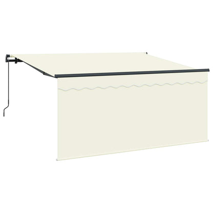 Tenda Retrattile Crema 300 x 200 cm Poliestere e Alluminio
