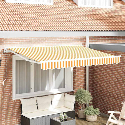 Tenda Retrattile Giallo e Bianco 300 x 200 cm