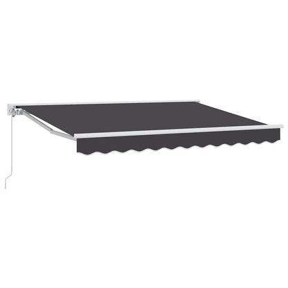 Tenda Retrattile Antracite 300 x 200 cm Alluminio e Tessuto