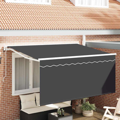 Tenda Retrattile Antracite 300 x 200 cm Poliestere e Alluminio