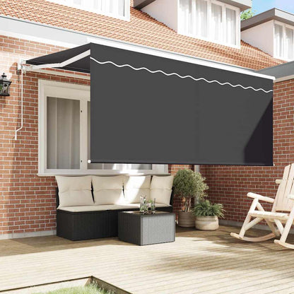 Tenda Retrattile Antracite 300 x 200 cm Poliestere e Alluminio