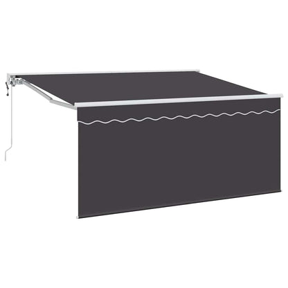 Tenda Retrattile Antracite 300 x 200 cm Poliestere e Alluminio