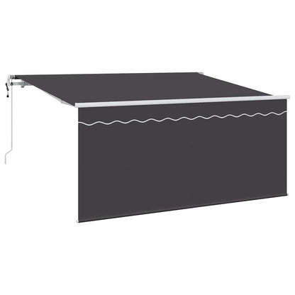 Tenda Retrattile Antracite 300 x 200 cm Poliestere e Alluminio