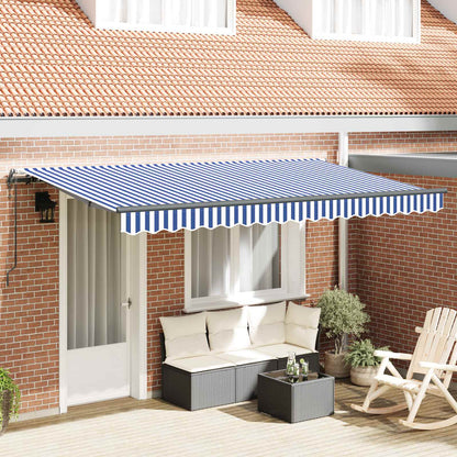 Tenda Retrattile Blu 350 x 200 cm Tessuto
