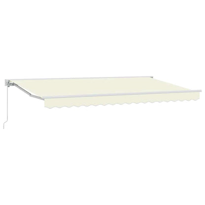 Tenda Retrattile Crema 350 x 200 cm Alluminio e Tessuto