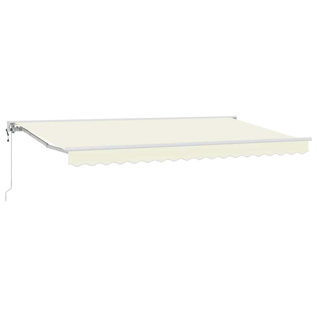 Tenda Retrattile Crema 350 x 200 cm Alluminio e Tessuto