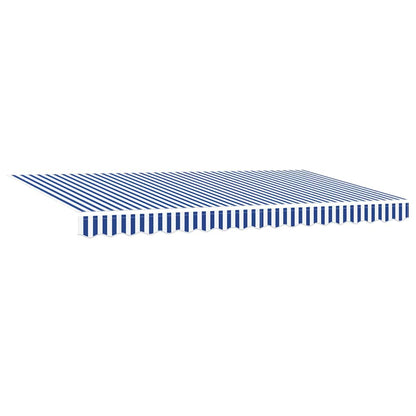 Tenda Retrattile Rigato Blu 350 x 200 cm Tessuto