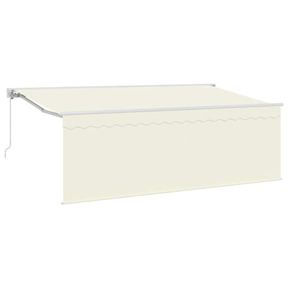 Tenda Retrattile Crema 350 x 200 cm Poliestere e Alluminio