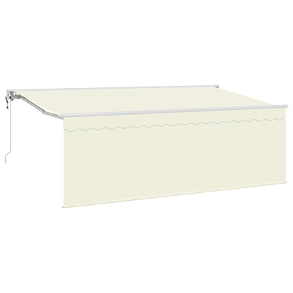 Tenda Retrattile Crema 350 x 200 cm Poliestere e Alluminio