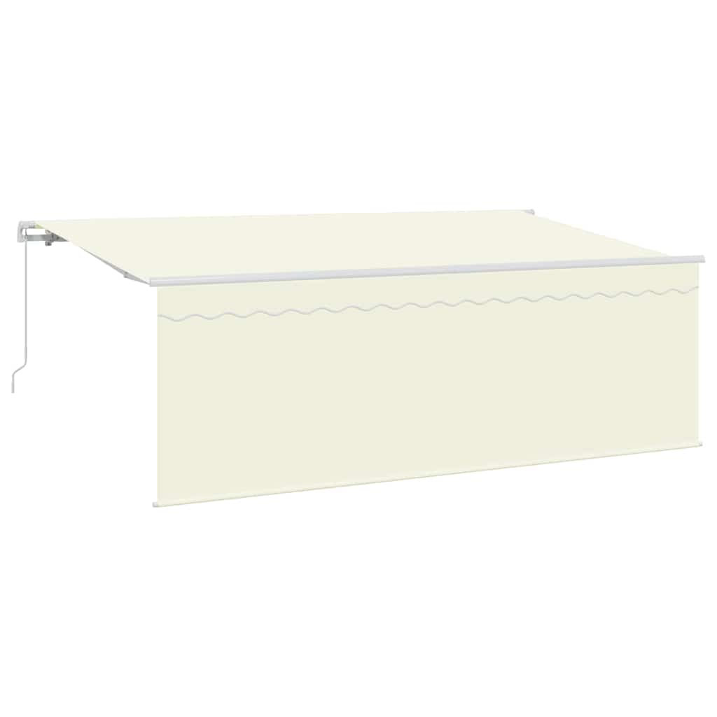 Tenda con tende Crema 350 x 200 x 120 cm Tessuto e Metallo