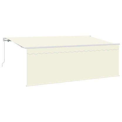 Tenda con tende Crema 350 x 200 x 120 cm Tessuto e Metallo