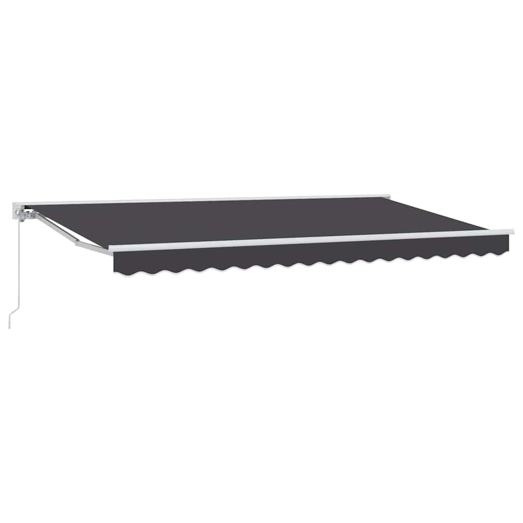 Tenda Retrattile Antracite 350 x 200 cm Alluminio e Tessuto