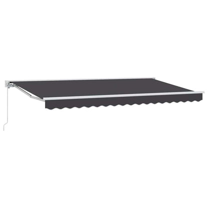 Tenda Retrattile Antracite 350 x 200 cm Alluminio e Tessuto
