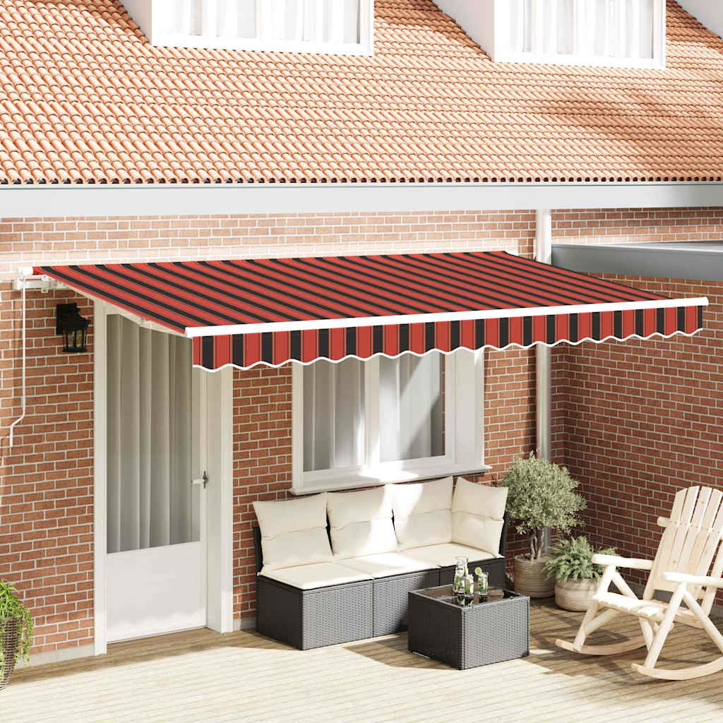 Tenda Retrattile Arancione 350 x 200 cm Tessuto
