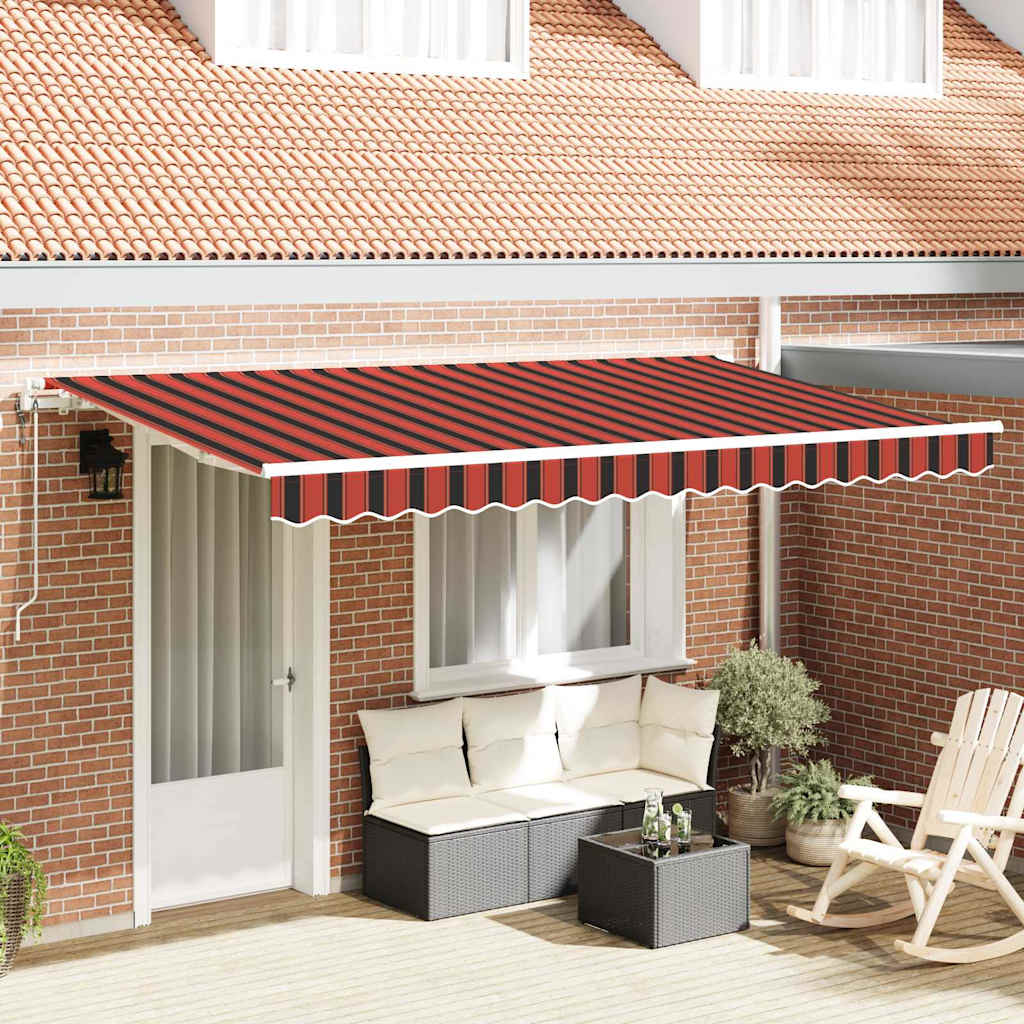 Tenda Retrattile Arancione 350 x 200 cm Tessuto