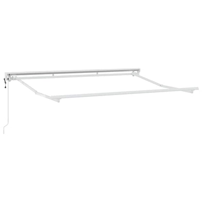 Tenda Retrattile Marrone 350 x 200 cm Alluminio e Tessuto