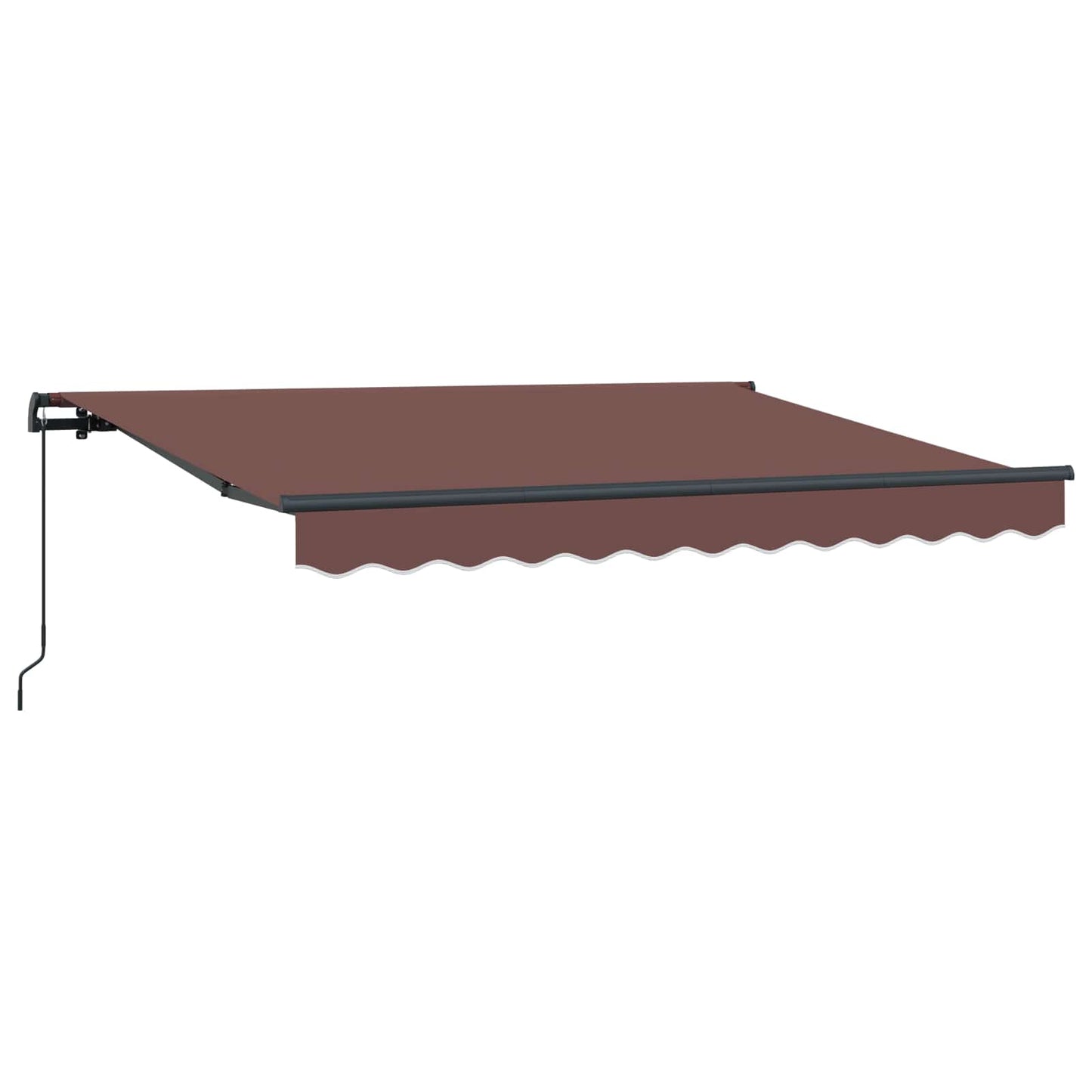 Tenda Retrattile Marrone 350 x 200 cm Tessuto