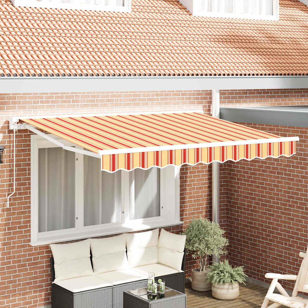Tenda Retrattile Multicolore 350 x 200 cm Alluminio e Tessuto