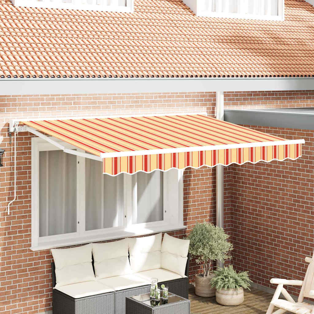 Tenda Retrattile Multicolore 350 x 200 cm Alluminio e Tessuto