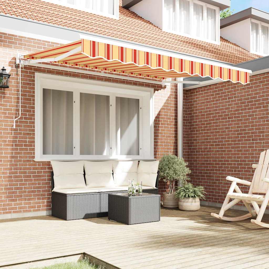 Tenda Retrattile Multicolore 350 x 200 cm Alluminio e Tessuto