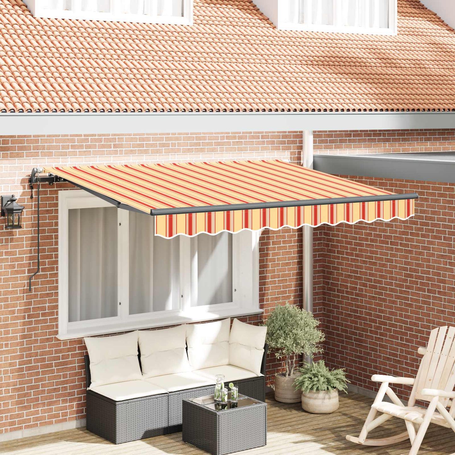 Tenda Retrattile Giallo 350 x 200 cm Tessuto