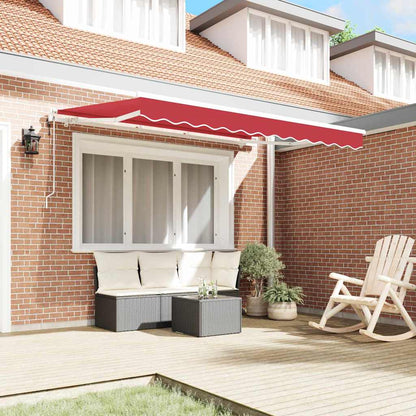 Tenda Retrattile Rosso 350 x 200 cm Tessuto
