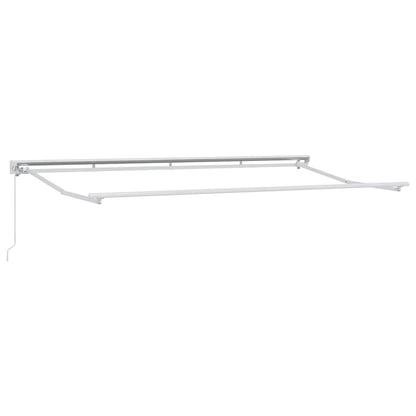 Tenda Retrattile Blu e Bianco 400 x 200 cm Alluminio e Tessuto