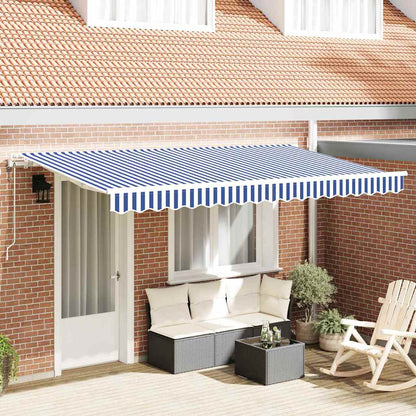 Tenda Retrattile Blu 400 x 200 cm Tessuto