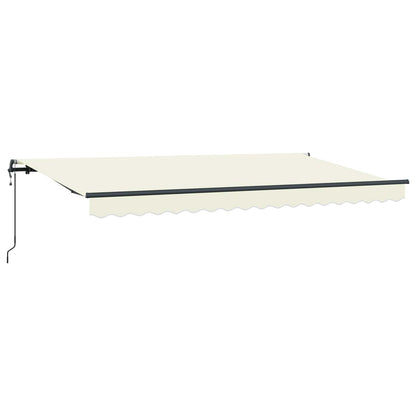 Tenda Retrattile Crema 400 x 200 cm Tessuto